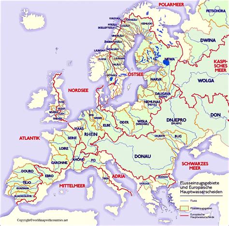 Training and Certification Options for MAP Map Of Rivers In Europe